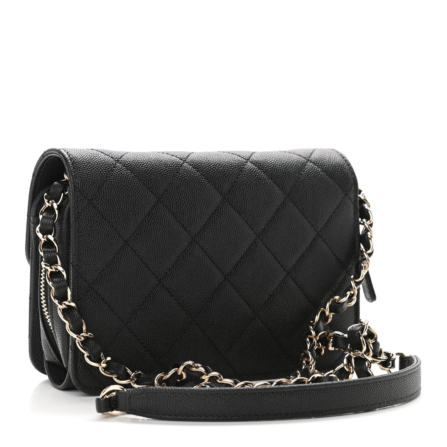 Chanel Caviar Quilted Like A Wallet Flap Black 3 of 11