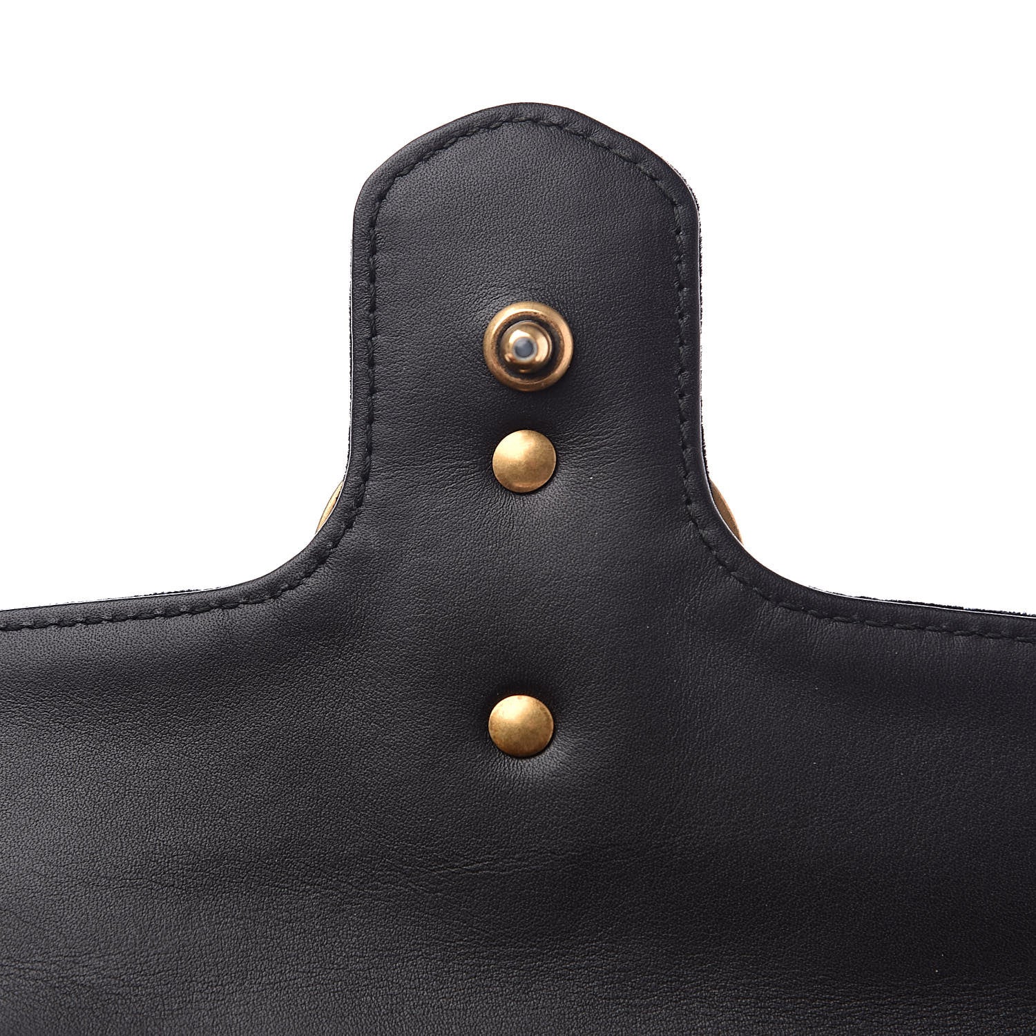 Gucci Velvet Matelasse Mini GG Marmont Shoulder Bag Black 12 of 12