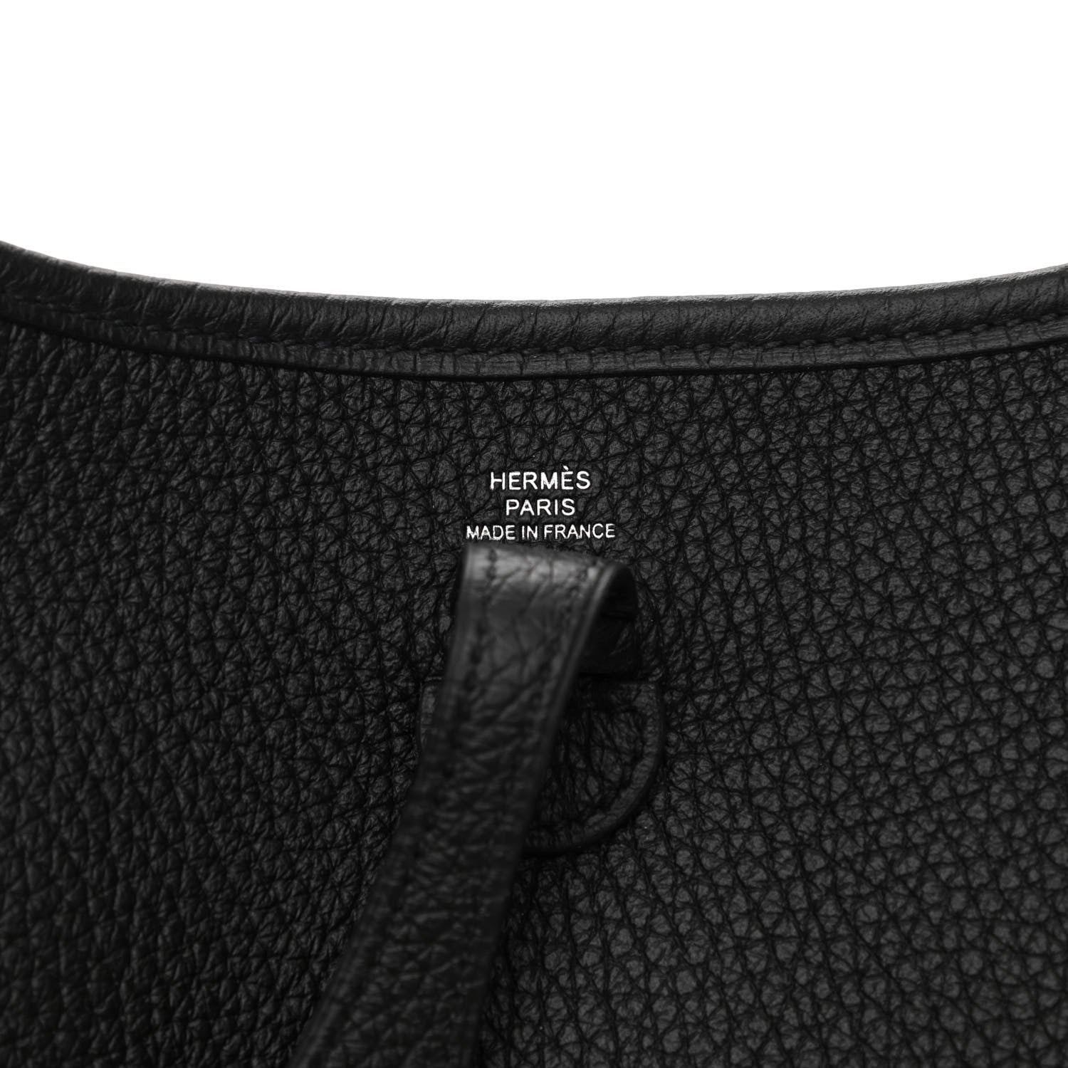 Hermes Taurillon Clemence Evelyne TPM Black 5 of 9