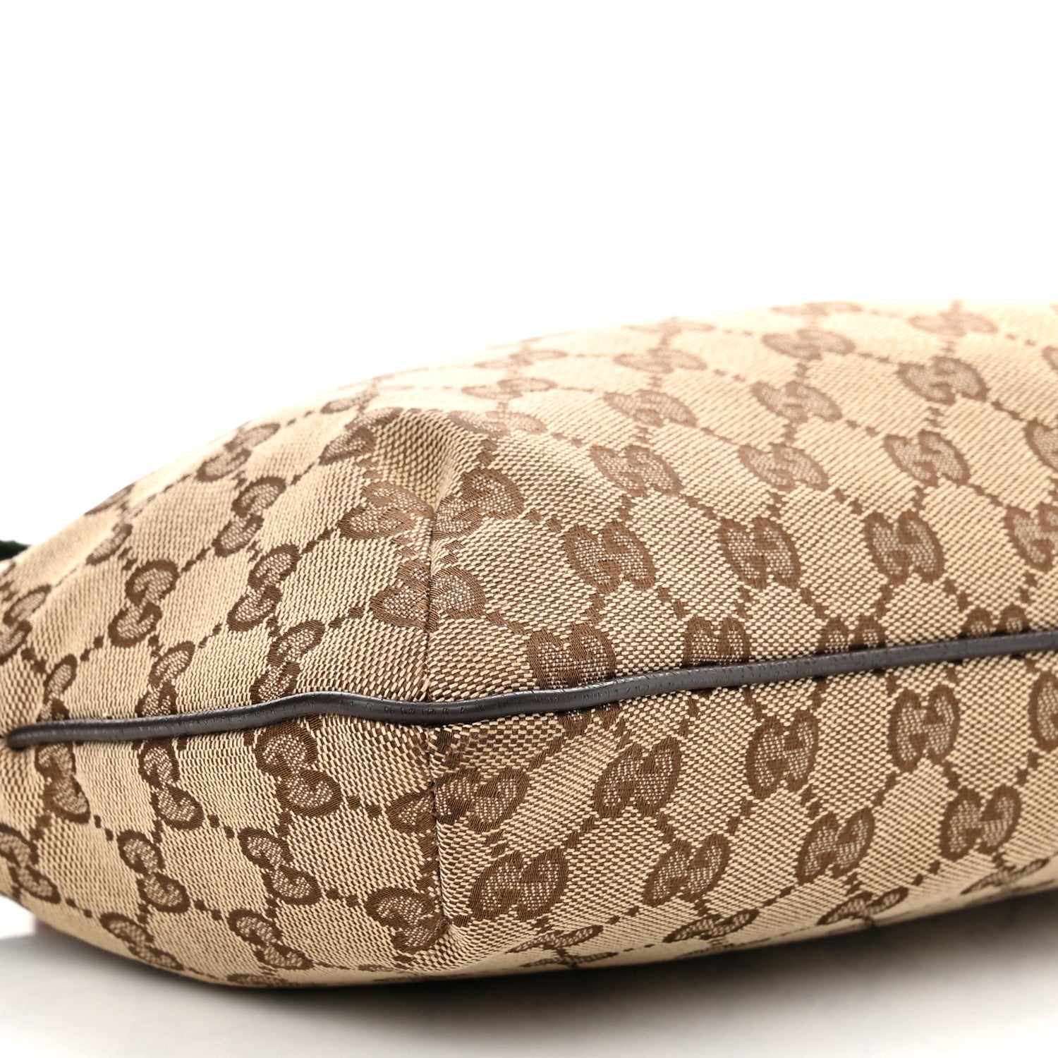 Gucci Monogram Web Small Flat Messenger Crossbody Dark Brown 9 of 10