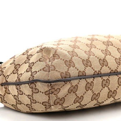 Gucci Monogram Web Small Flat Messenger Crossbody Dark Brown 9 of 10