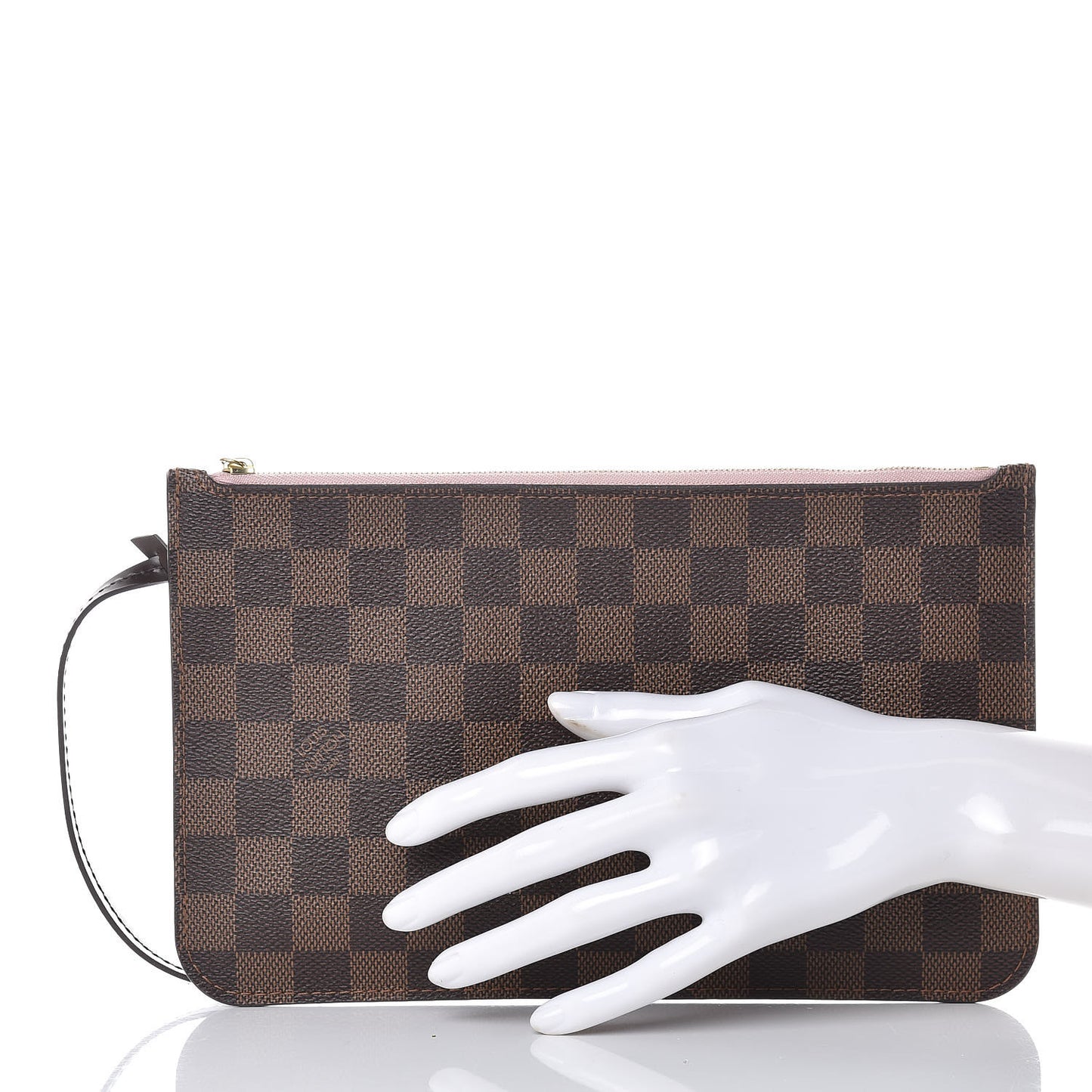 Damier Ebene Neverfull MM GM Pochette Rose Ballerine