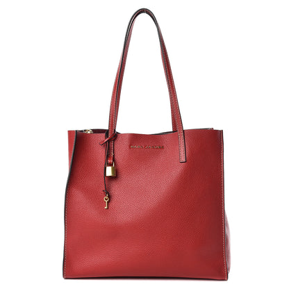 Marc Jacobs Grained Calfskin Grind Shopper Tote Red 1 of 16