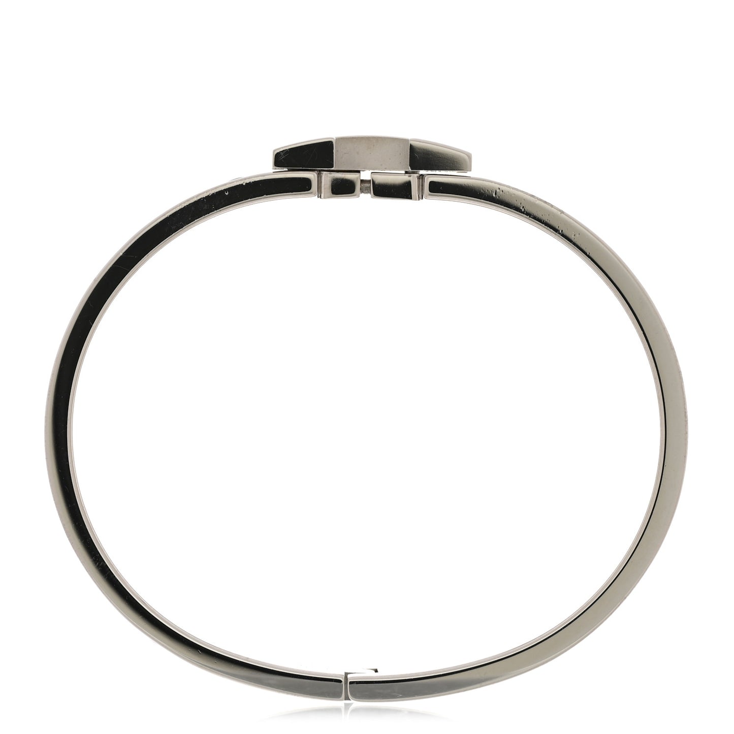 Enamel Narrow Clic Clac H Bracelet PM Black