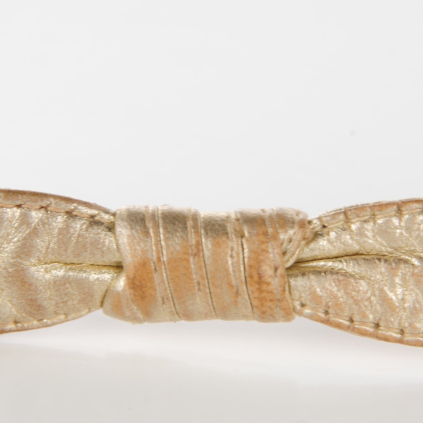 Metallic Lambskin Chevron Quilted Mini Square Flap Gold