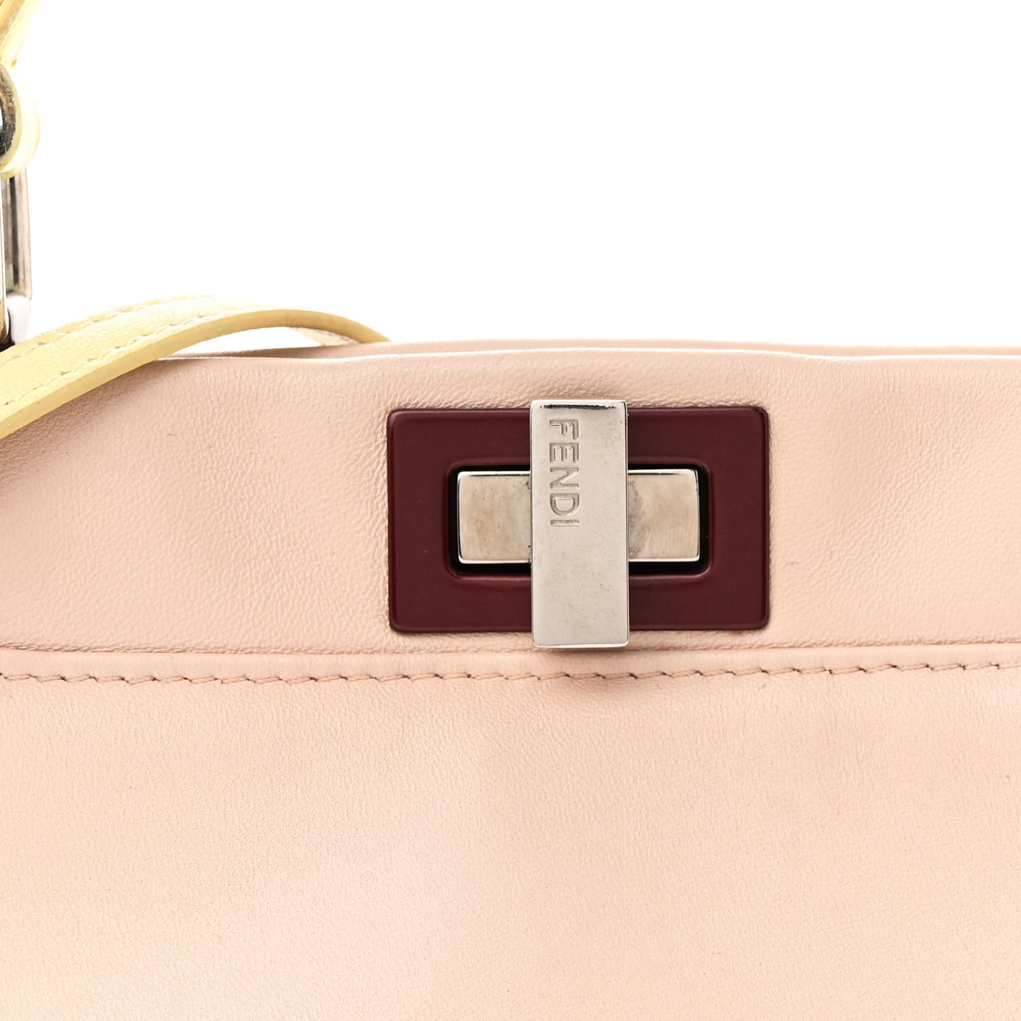 Nappa Colorblock Mini Peekaboo Iconic Satchel Plaster Banana Grigio Polvere