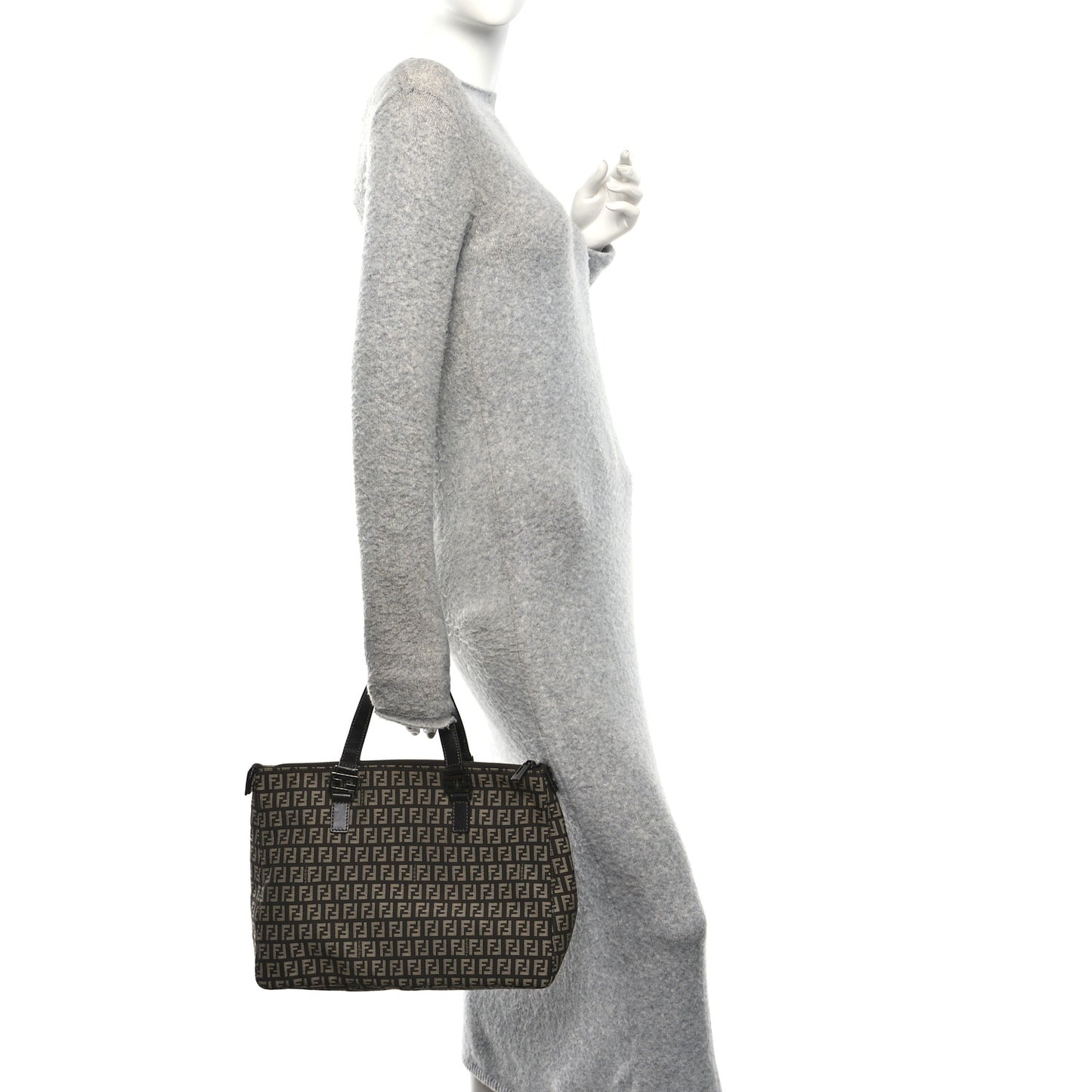 Zucchino Vitello Roll Tote Tobacco