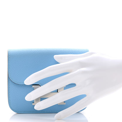 Hermes Epsom Constance Slim Wallet Celeste 2 of 8