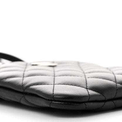 Chanel Lambskin Quilted Uniform Crossbody Bag Black 9 of 10