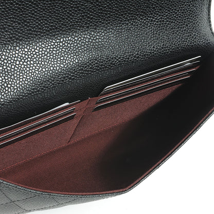 Chanel Caviar Quilted Travel Wallet Black 8 of 9