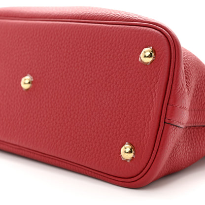 Hermes Taurillon Clemence Bolide 31 Rouge Grenat 9 of 9