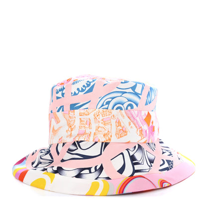 Hermes Silk Carla Patchwork Bucket Hat 58 3 of 5