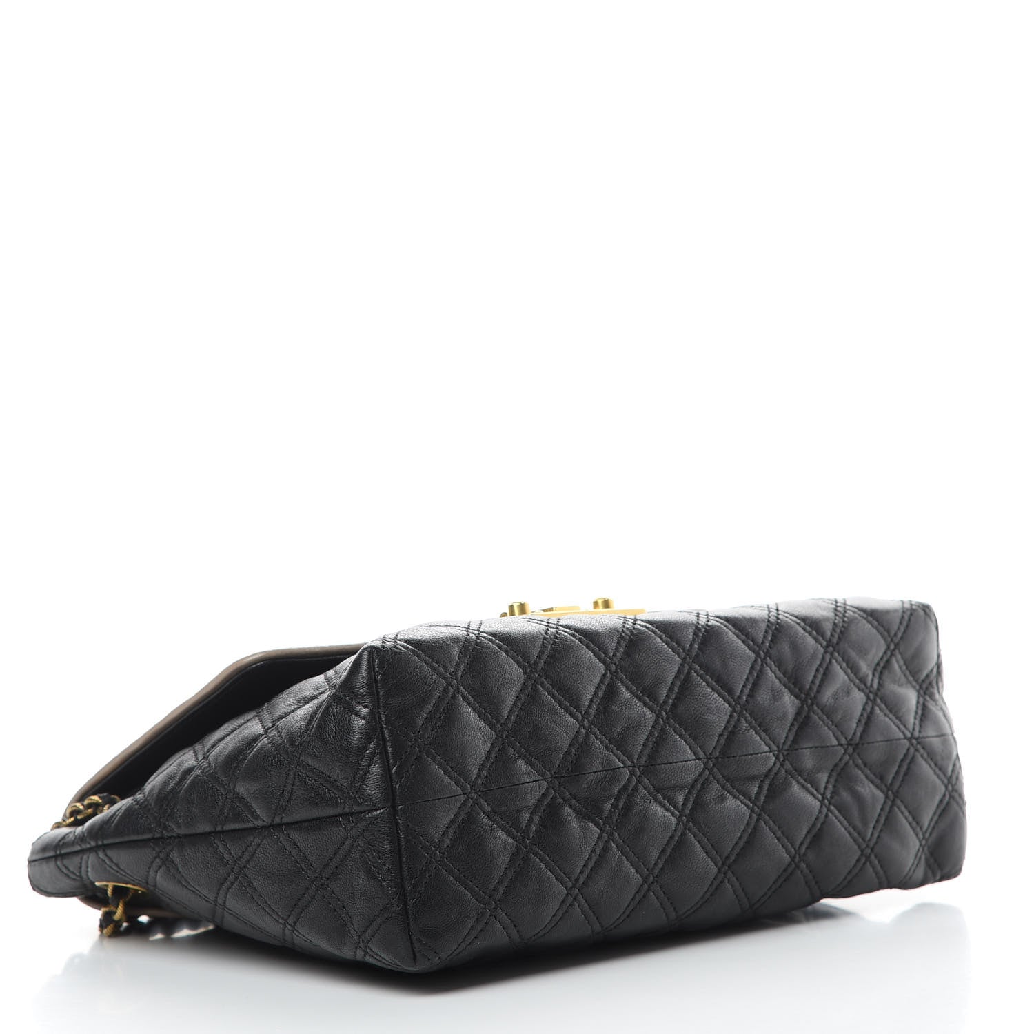 Marc Jacobs Lambskin Quilted Large Baroque Single Flap Bag Black 4 of 9