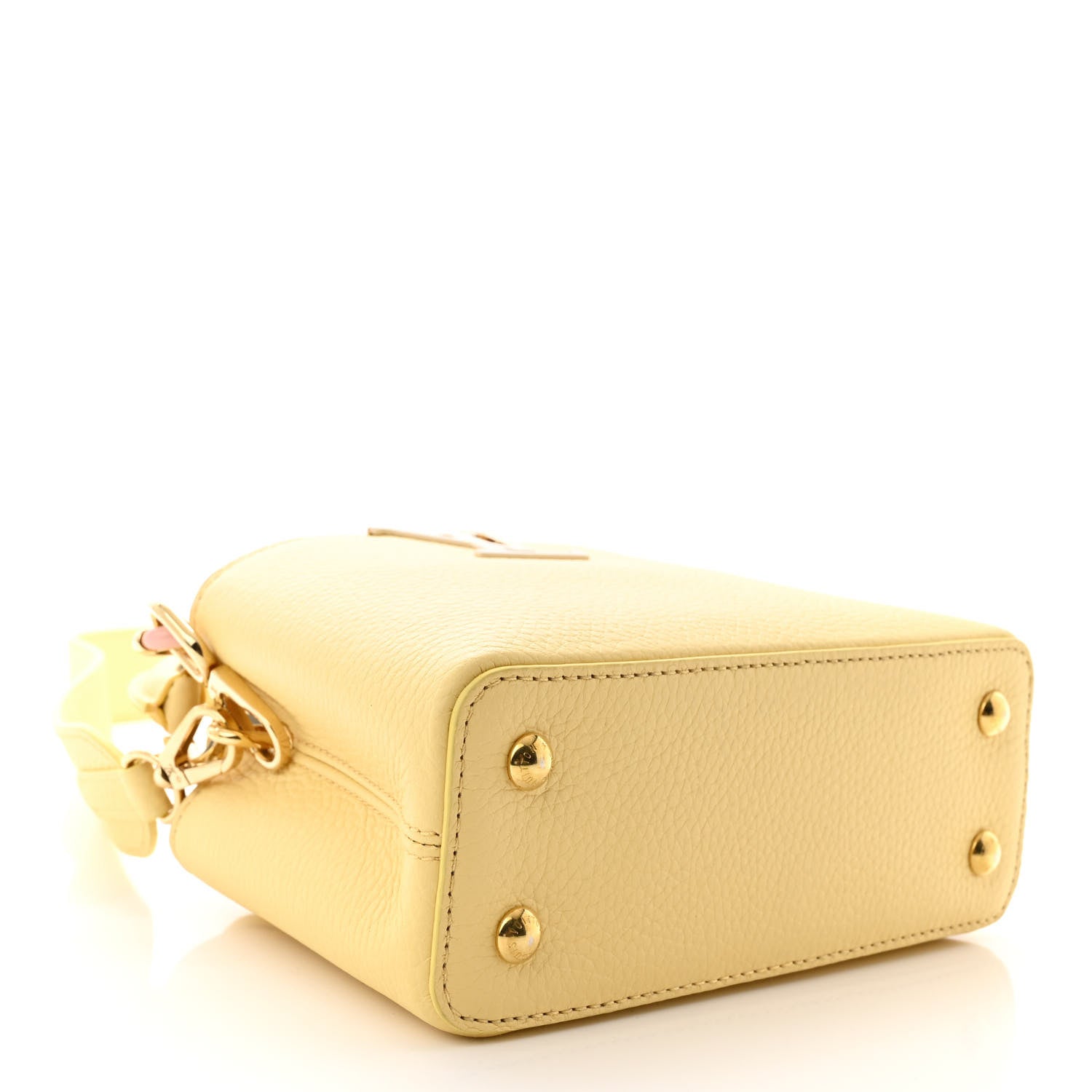 Louis Vuitton Taurillon Mini Capucines Jaune Plume 4 of 9