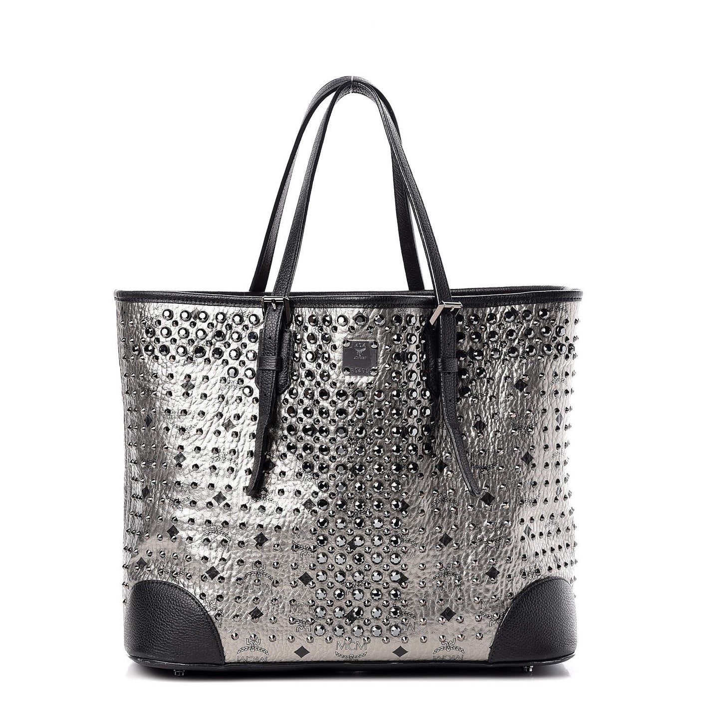Visetos Diamond Medium Tote Silver
