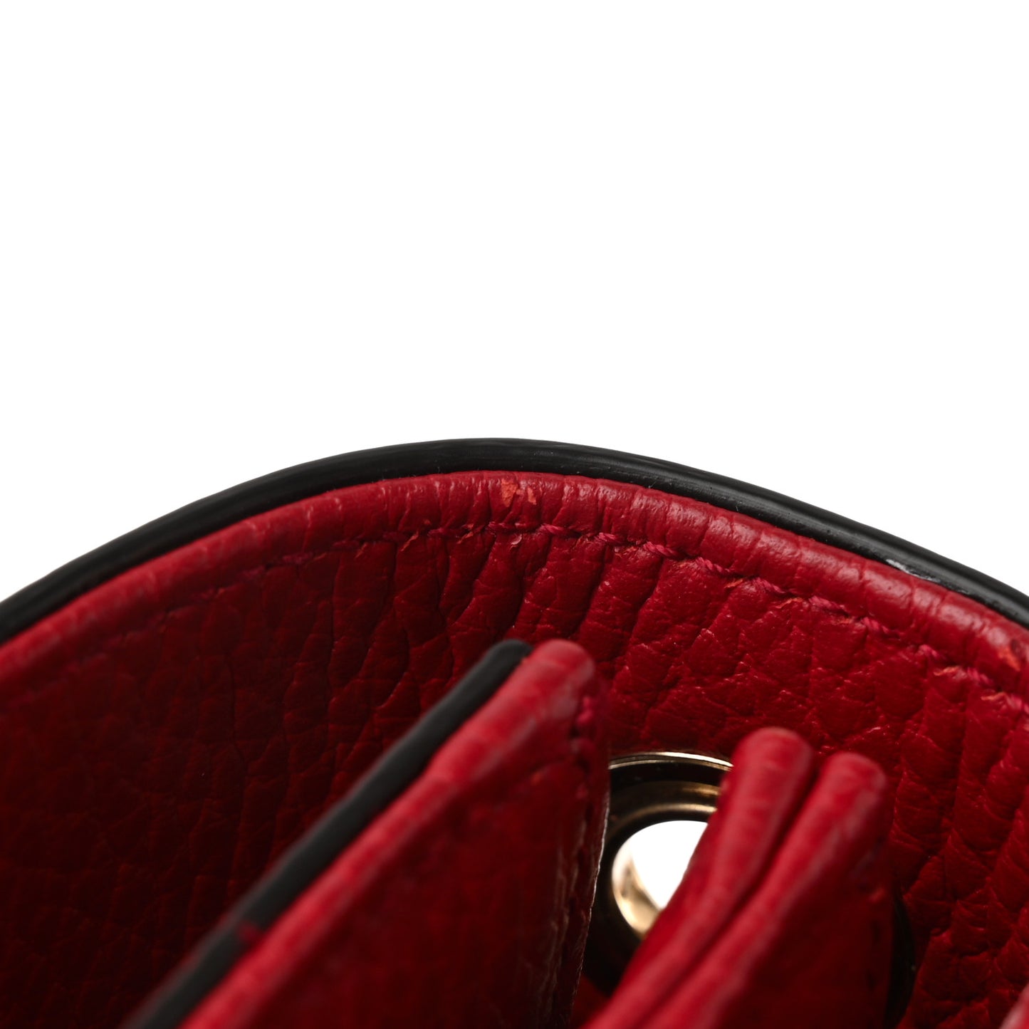 Dollar Calfskin Interlocking G Shoulder Bag Red