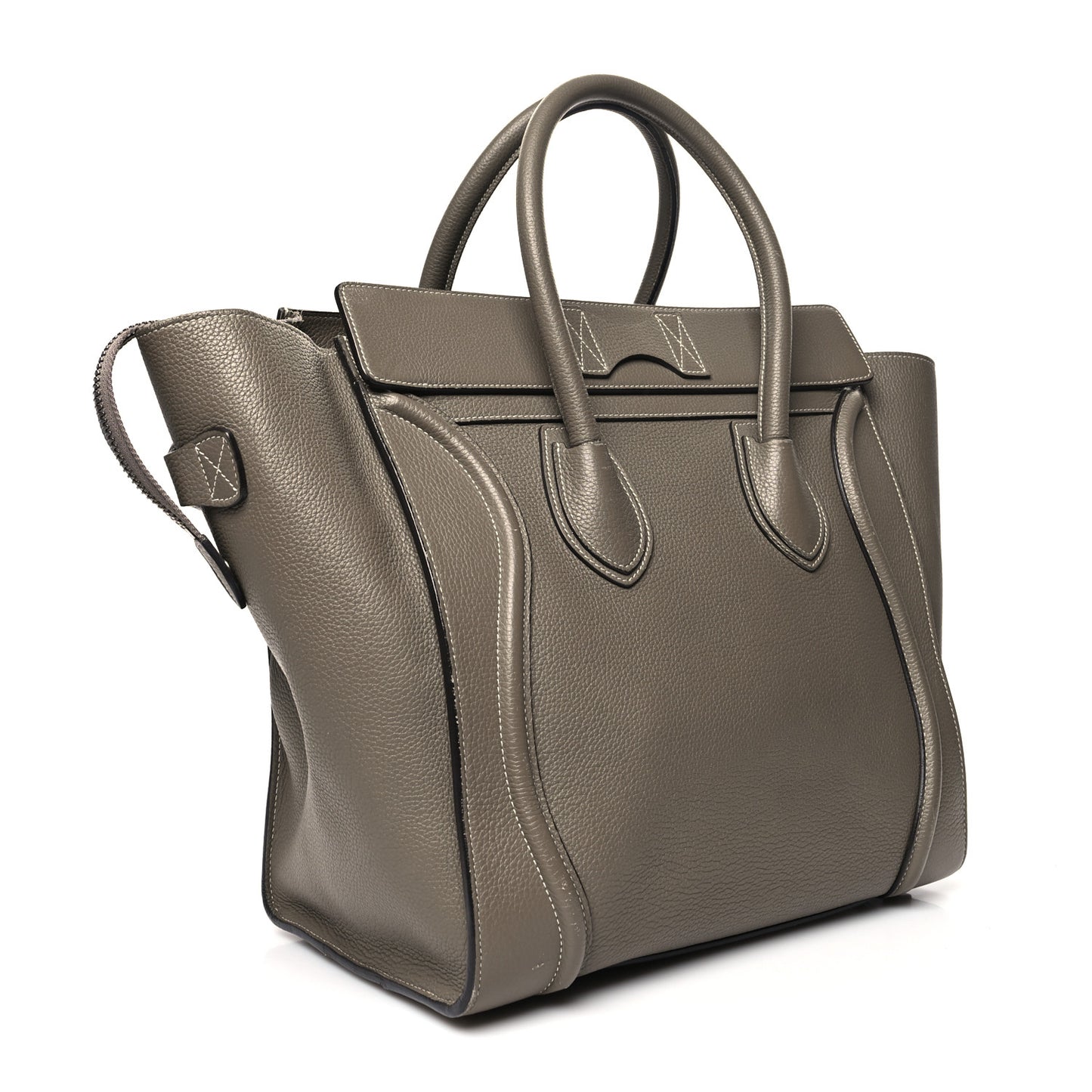 Drummed Calfskin Mini Luggage Souris
