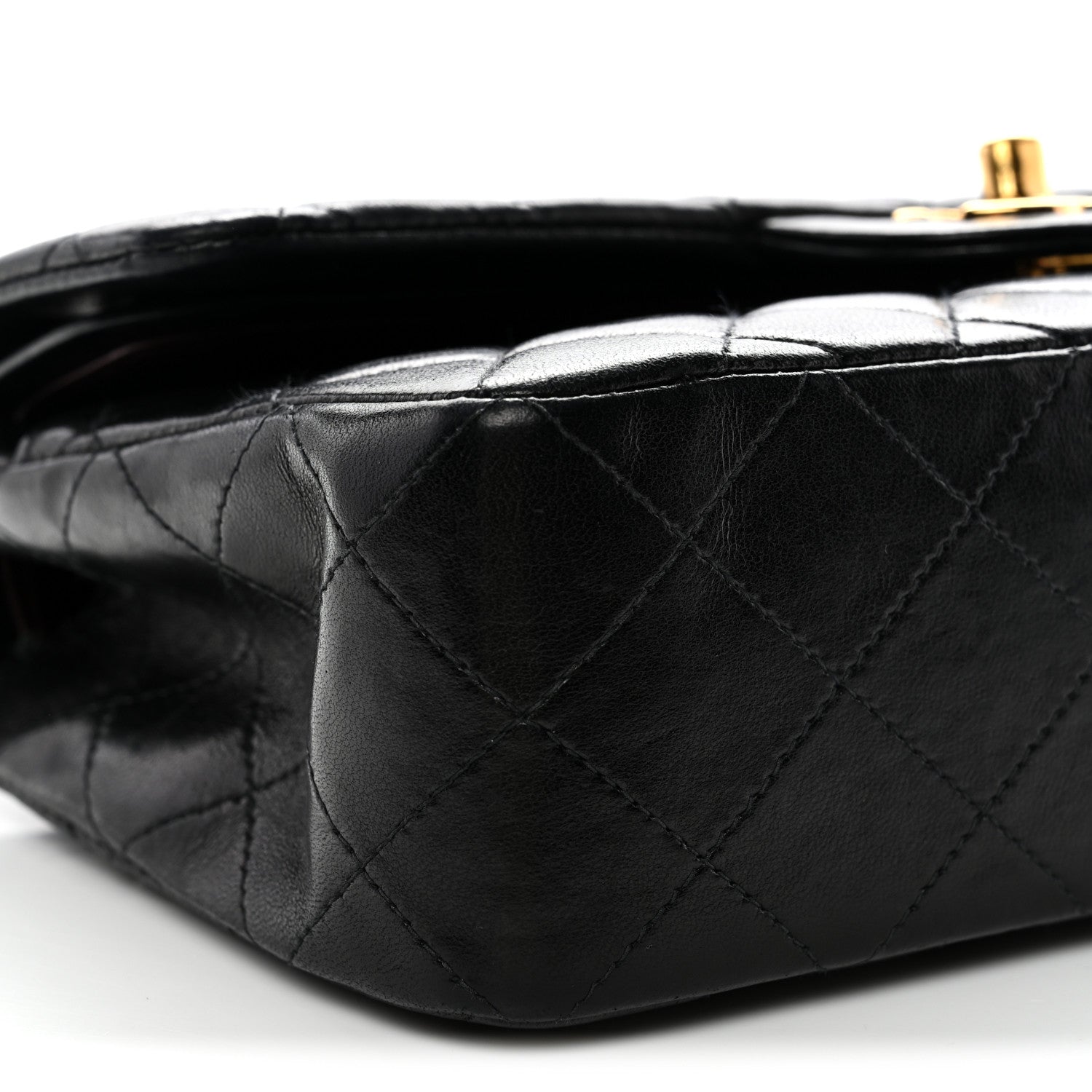 Chanel Lambskin Quilted Small Double Flap Black 9 of 13