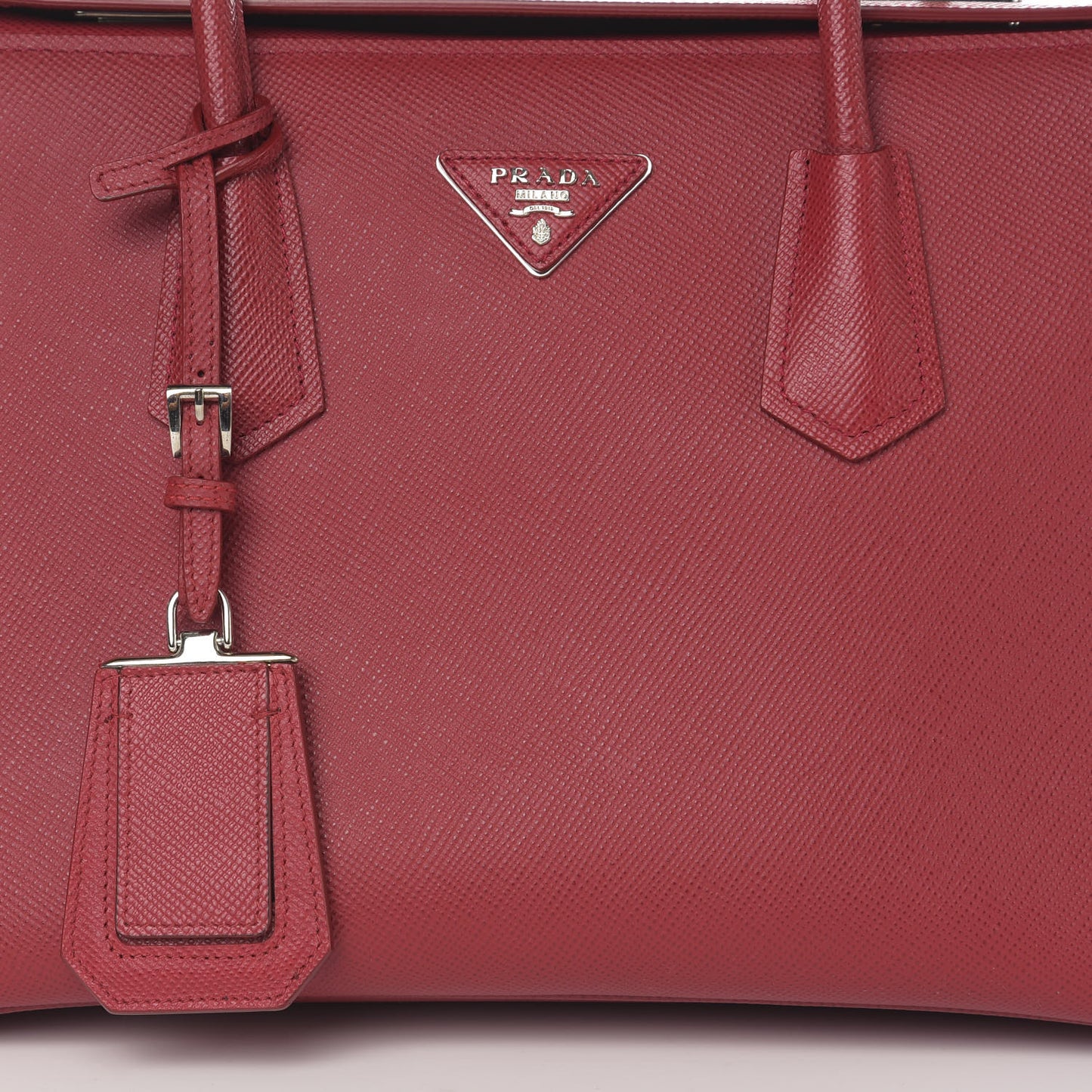 Saffiano Cuir Twin Tote Fuoco