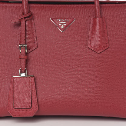 Prada Saffiano Cuir Twin Tote Fuoco 12 of 12