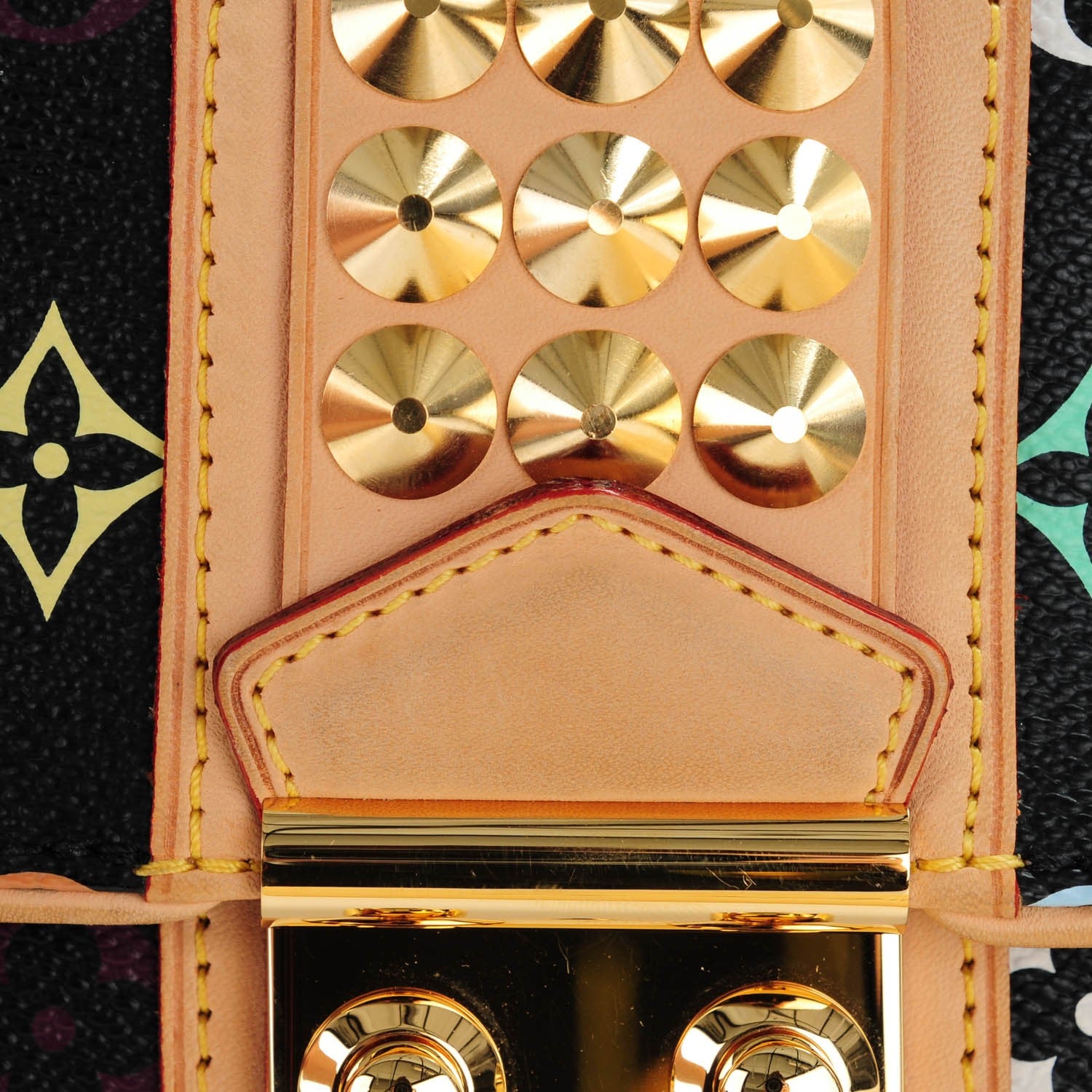 Louis Vuitton Monogram Multicolor Courtney Clutch Black 5 of 8