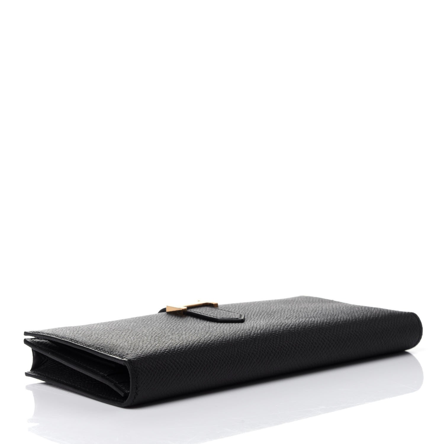 Hermes Epsom Bearn Gusset Wallet Black 3 of 5