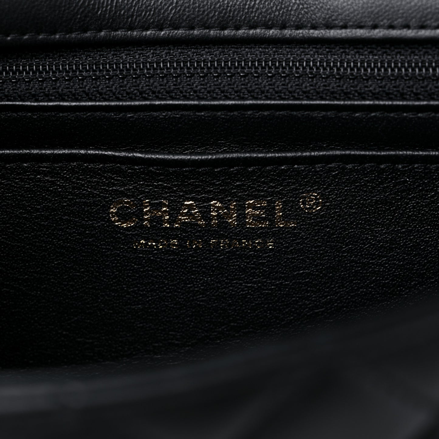 Lambskin Quilted Mini Rectangular Flap Black