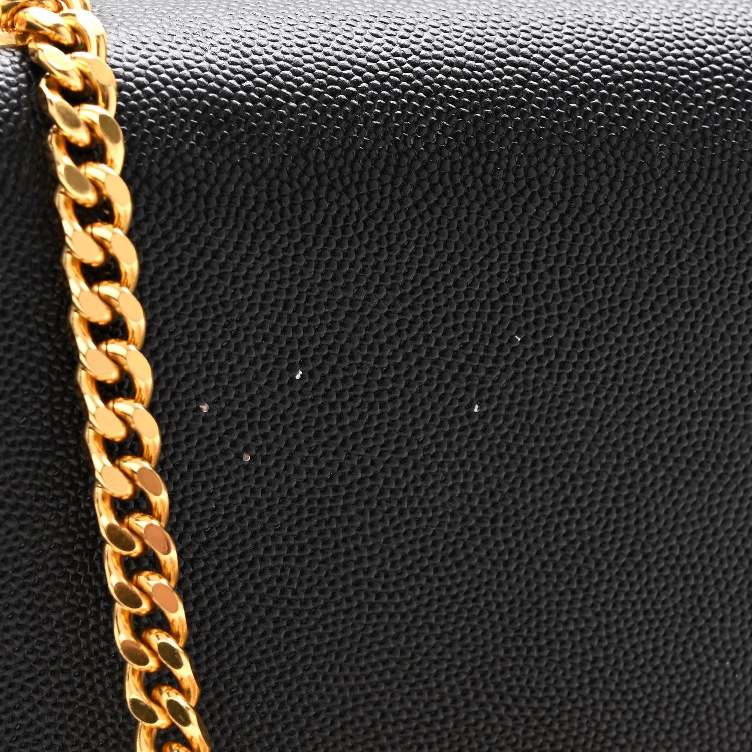 Saint Laurent Grain De Poudre Small Classic Monogram Kate Satchel Black 10 of 10