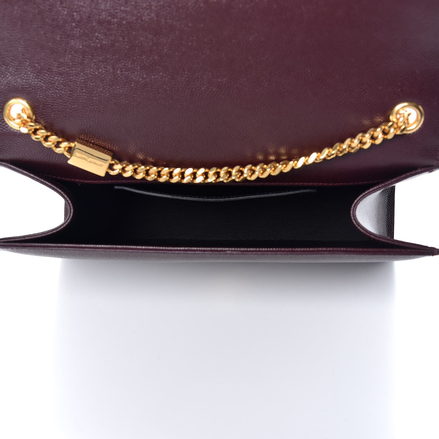 Saint Laurent Grain De Poudre Medium Classic Monogram Kate Satchel Amaranto 5 of 8