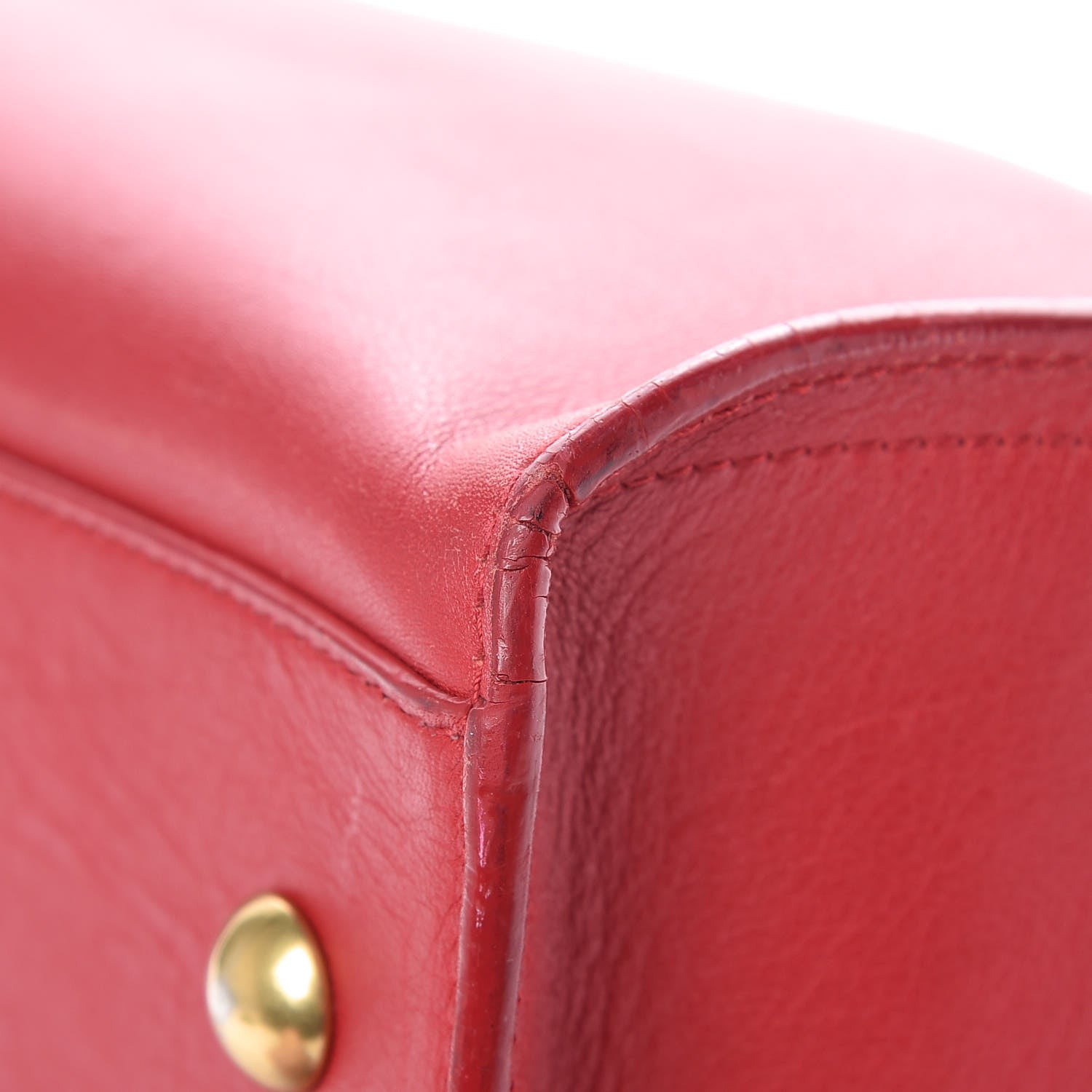 Saint Laurent Calfskin Small Classic Y Cabas Rouge Orient 13 of 20
