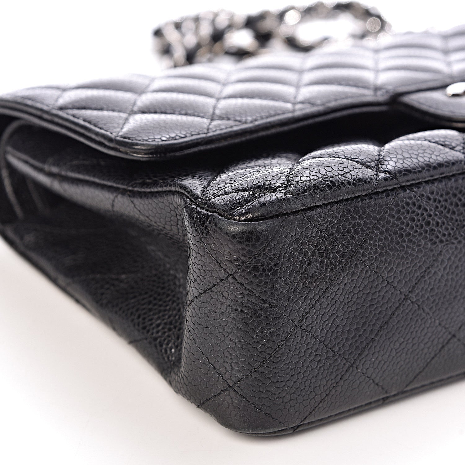 Chanel Caviar Quilted Medium Double Flap Black 8 of 17