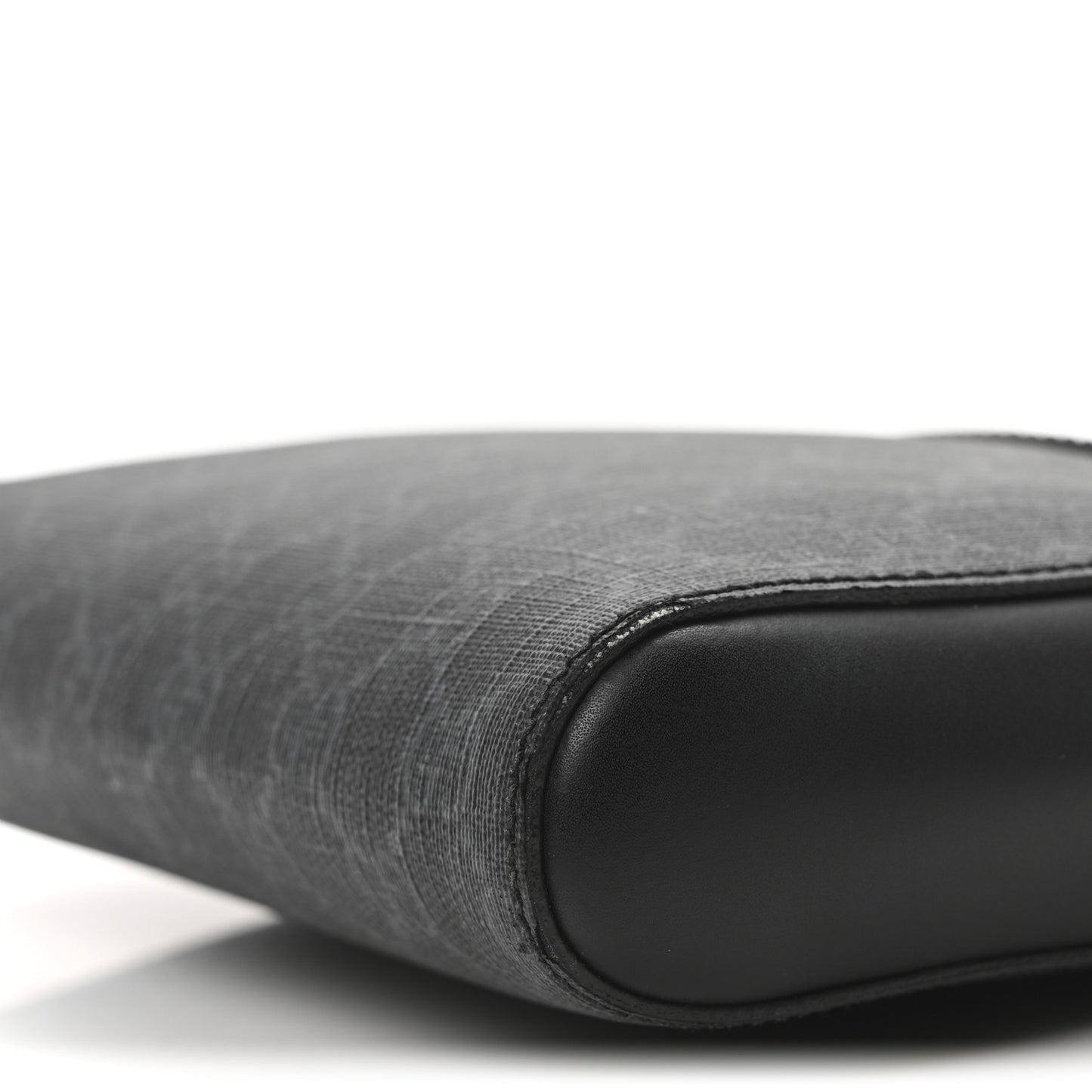 GG Supreme Monogram Web Small Flat Messenger Bag Black Grey