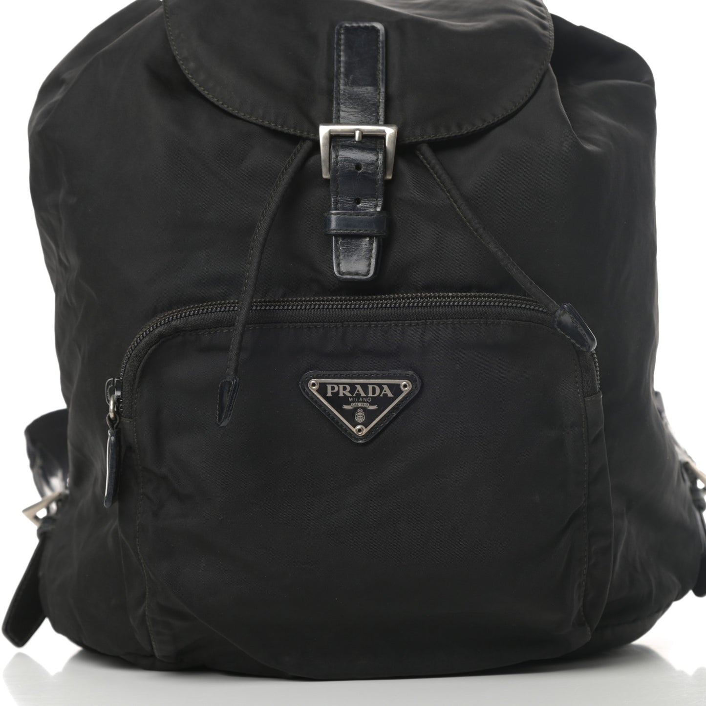 Tessuto Nylon Vela Cinch Backpack Black