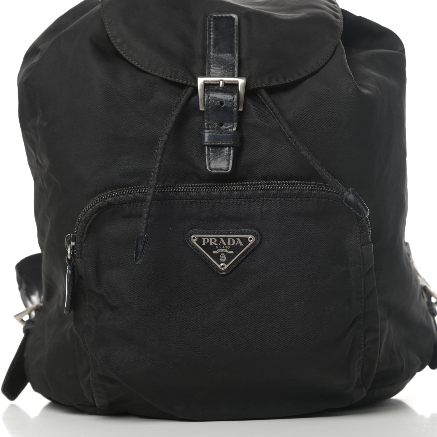 Prada Tessuto Nylon Vela Cinch Backpack Black 8 of 11