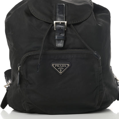 Prada Tessuto Nylon Vela Cinch Backpack Black 8 of 11