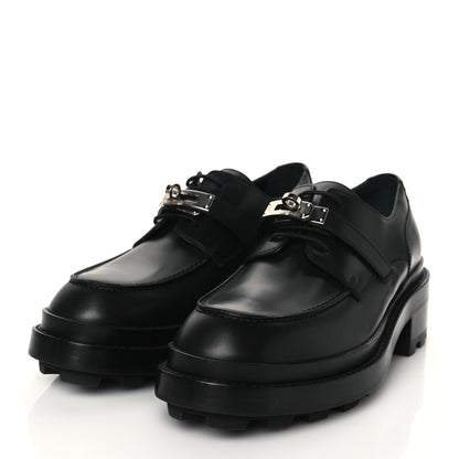 Hermes Glossed Calfskin First Oxford 39 Black 3 of 8