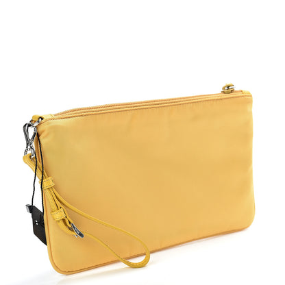 Prada Tessuto Nylon Saffiano Wristlet Mimosa 3 of 7