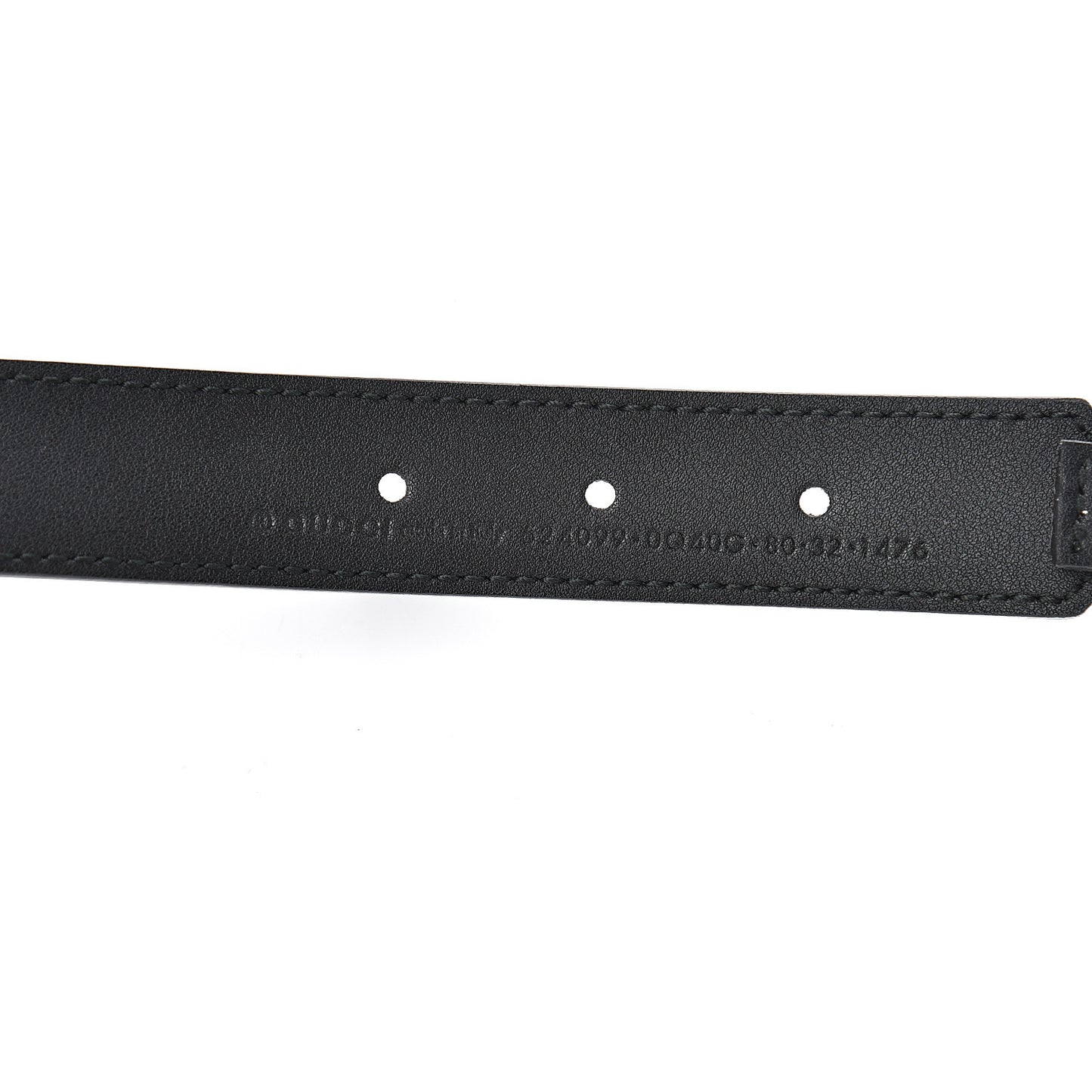 Calfskin Torchon Double G Chain 25mm Belt 80 32 Black