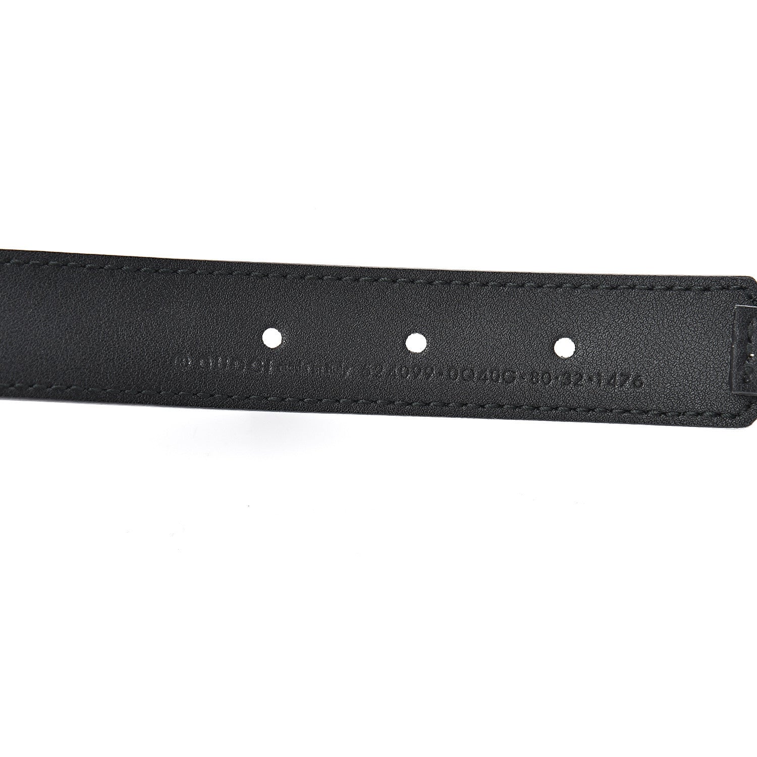 Gucci Calfskin Torchon Double G Chain 25mm Belt 80 32 Black 3 of 4