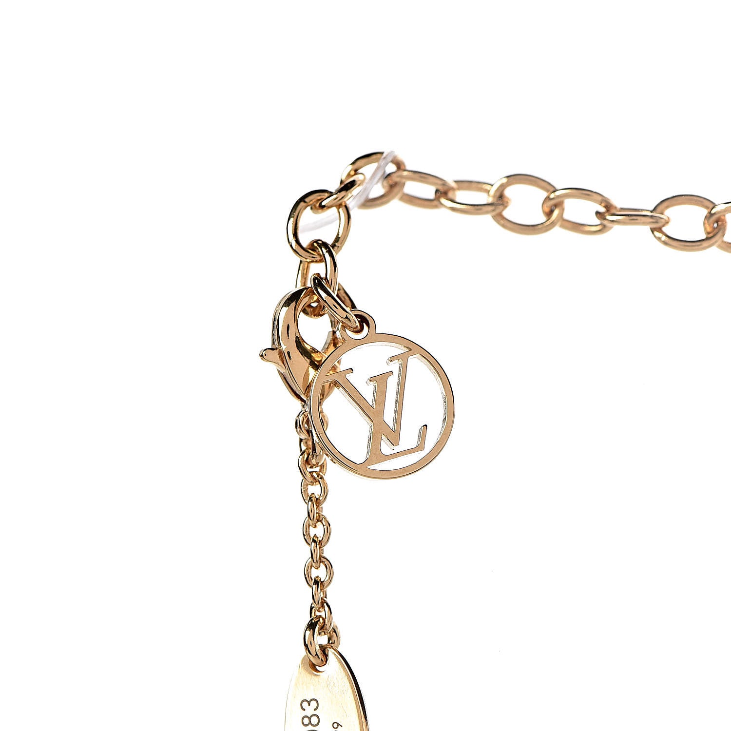 Louis Vuitton Essential V Necklace Gold 6 of 7