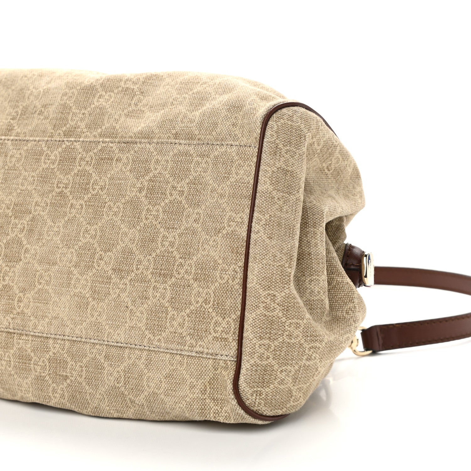 Gucci Monogram Cabinato Medium Sukey Boston Brown 9 of 10
