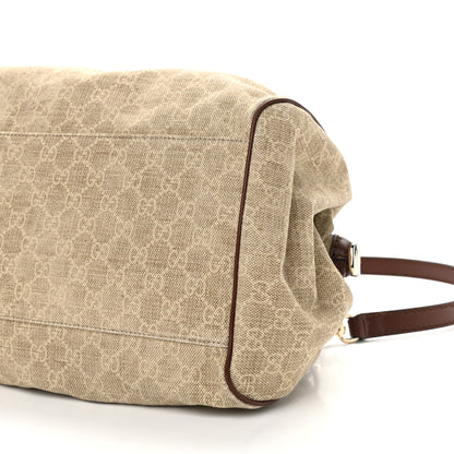 Gucci Monogram Cabinato Medium Sukey Boston Brown 9 of 10
