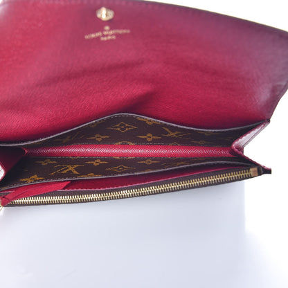 Louis Vuitton Monogram Emilie Wallet Fuchsia 5 of 7