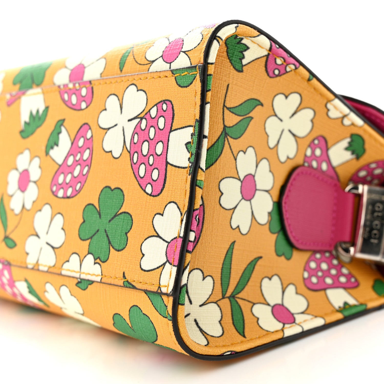 Gucci Canvas Childrens Flower Mushroom Print Shoulder Bag 11 of 11