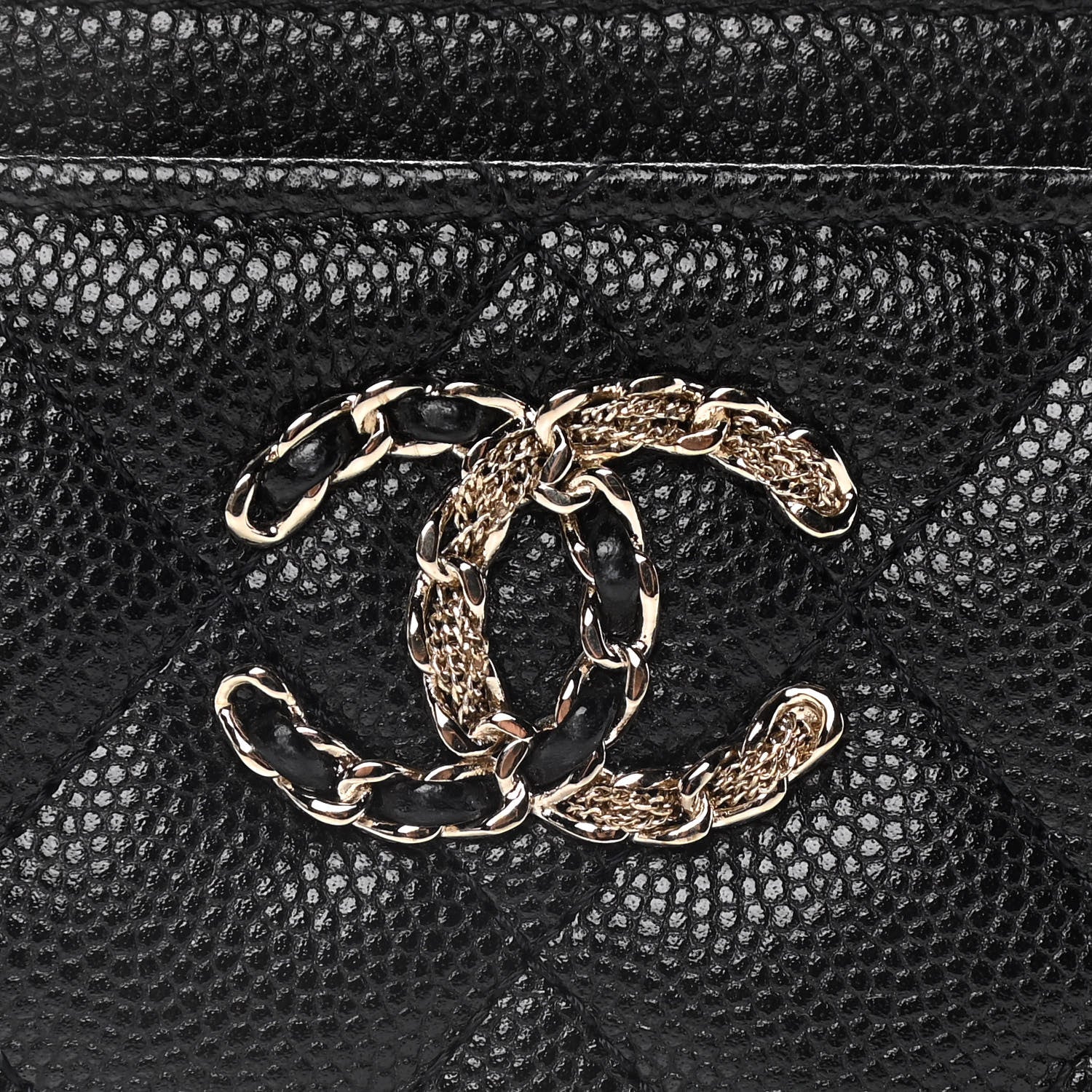 Chanel Caviar Quilted French New Wave Card Holder Black 9 of 14