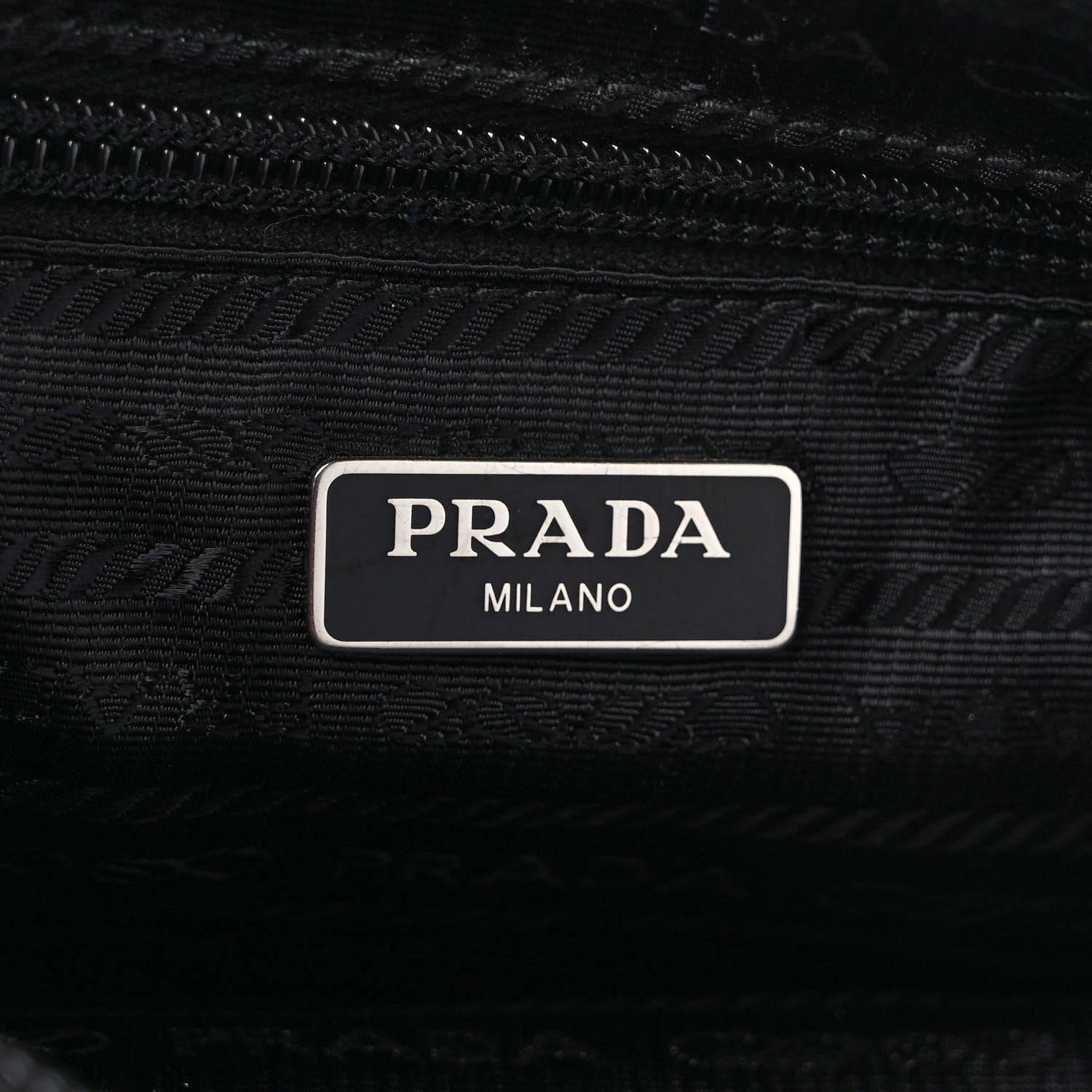 Prada Re-Nylon Vela Pouch Black 6 of 7