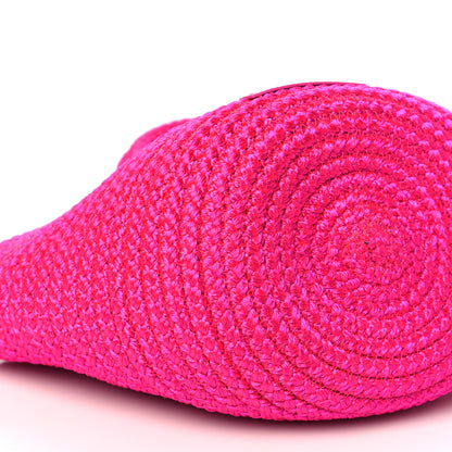 Balenciaga Nylon Lambskin Woven Small Ibiza Basket With Strap Lipstick Pink 8 of 9