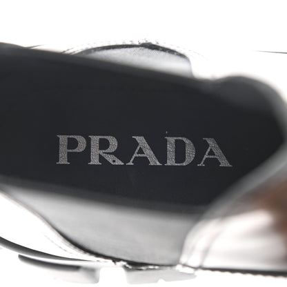 Prada Spazzolato Rois Monolith Chelsea 55mm Ankle Boots 39 39 Black 7 of 12