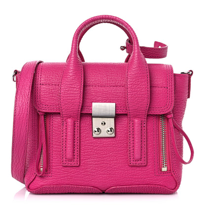 3.1 Phillip Lim Textured Calfskin Mini Pashli Satchel Bright Fuchsia 1 of 10