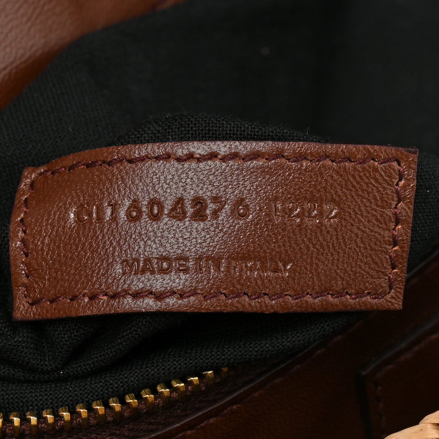 Saint Laurent Raffia Monogram Tassel Kate 99 Dark Nude 7 of 10